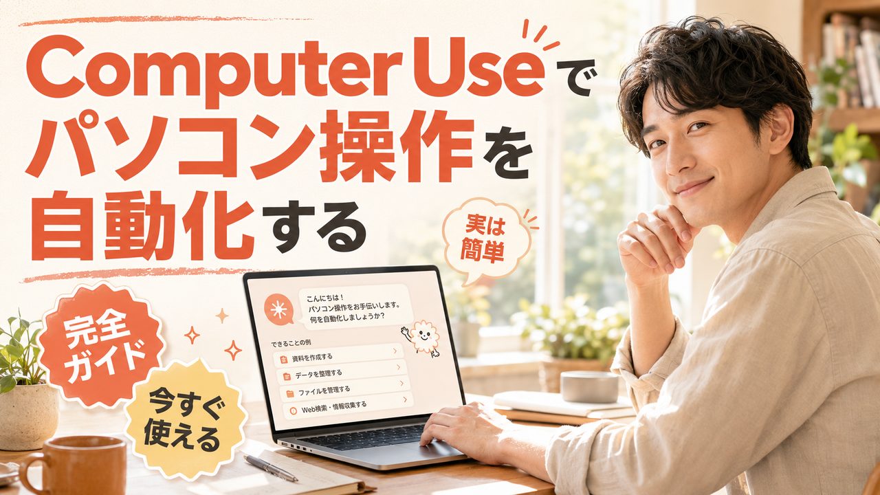 Computer Use でパソコン操作を自動化する