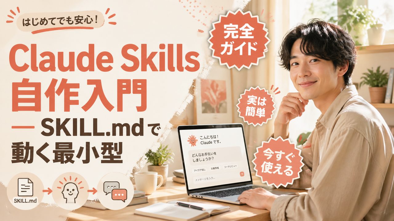 Claude Agent Skills とは｜SKILL.md で動く最小型と作り方