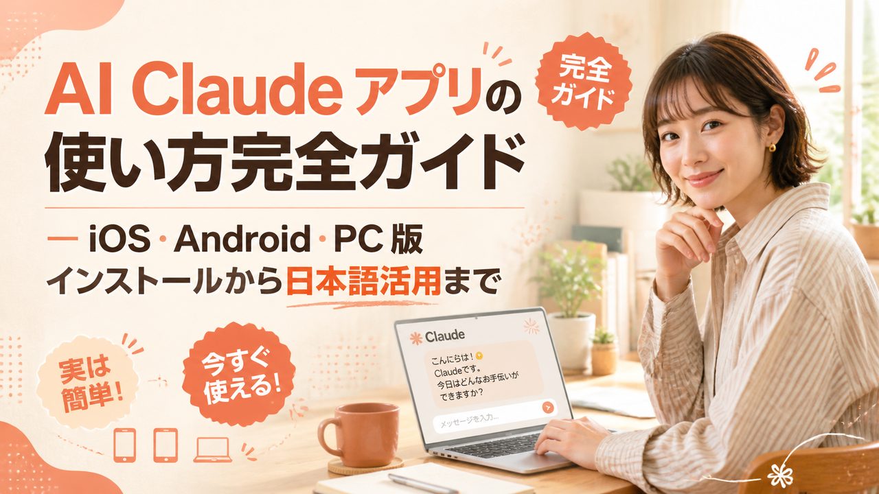 Claude アプリの使い方｜iOS・Android・PC 版インストール