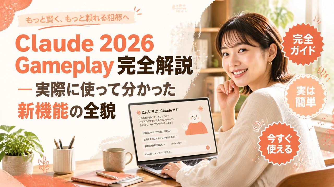 Claude 2026 Gameplay の使い方｜新機能と活用事例を解説