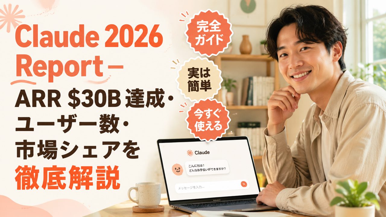 Claude 2026 Report｜ARR $30B 達成と市場シェアを解説