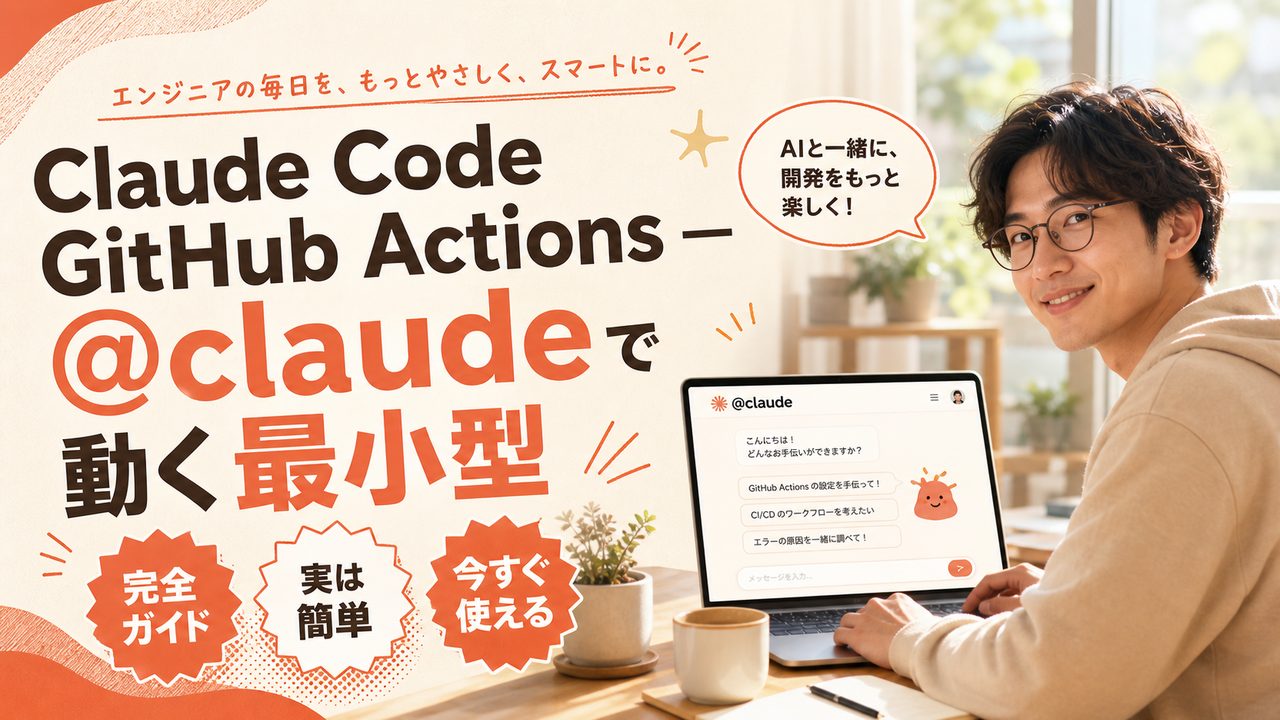 Claude Code GitHub Actions｜@claude で動く最小型を解説