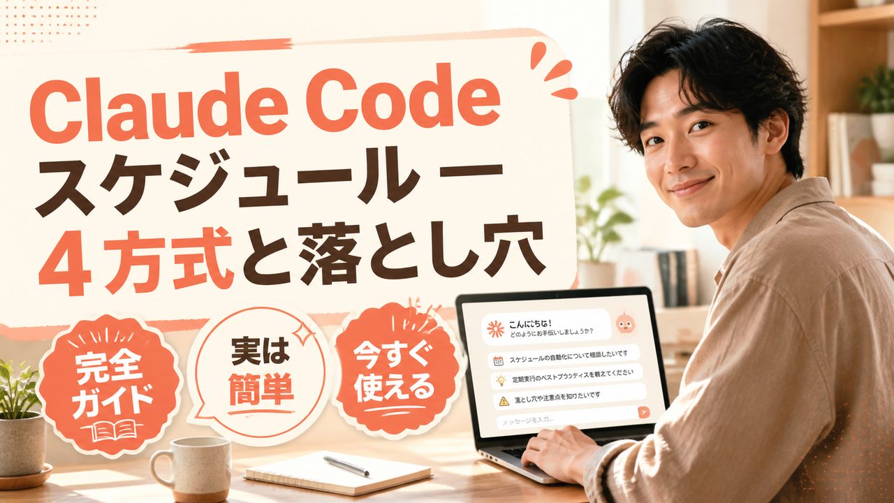 Claude Code スケジュール実行｜4 方式と落とし穴の対策