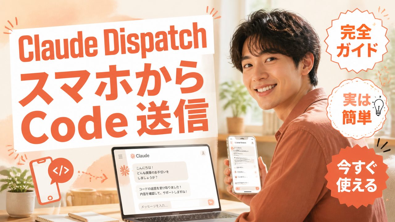Claude Dispatch｜スマホから Claude Code を送信する手順