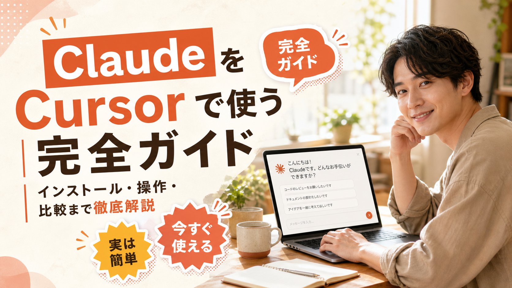 Claude を Cursor で使う｜インストール・操作・比較を解説