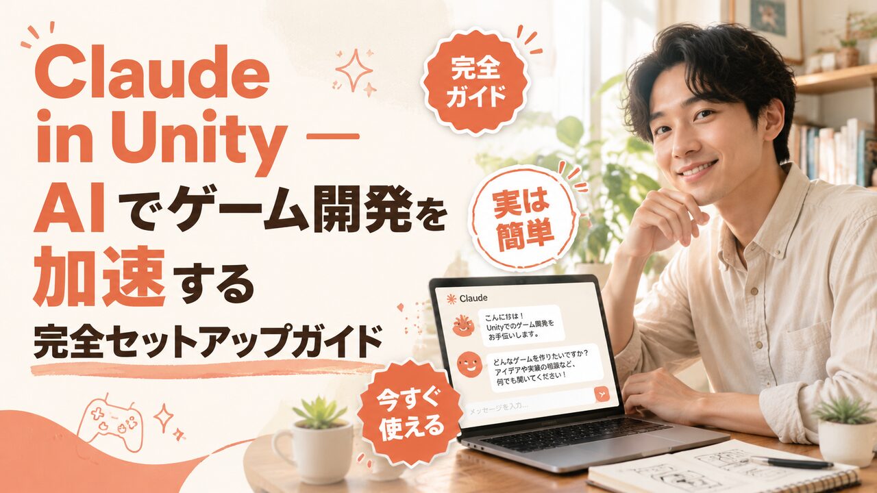 Claude in Unity の使い方｜AI でゲーム開発を始める手順