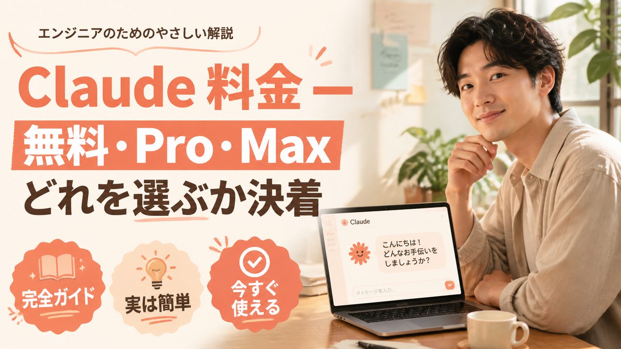Claude 料金完全比較｜無料・Pro・Max の選び方を解説