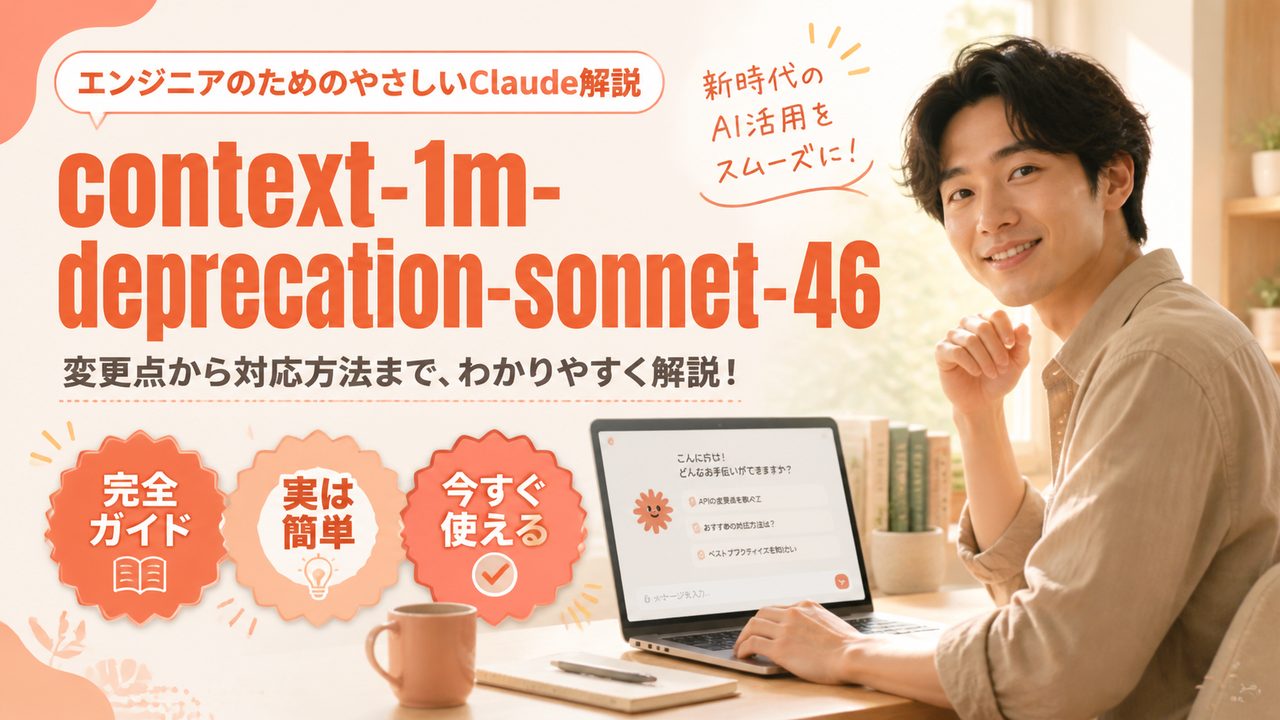 1M トークン廃止｜Sonnet 4.6 への移行の全手順を解説