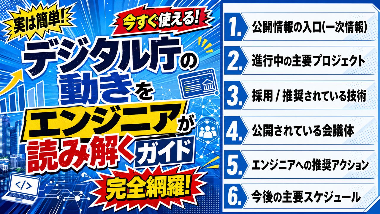 デジタル庁の動きをエンジニアが読み解くガイド