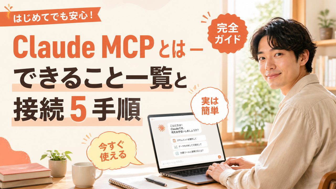 Claude MCP とは｜できること一覧と接続 5 手順の解説